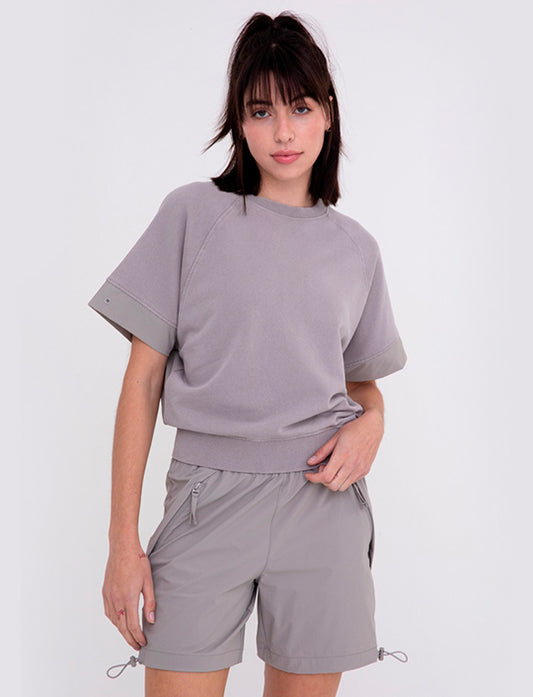 Boxy Tee with Raglan Sleeves