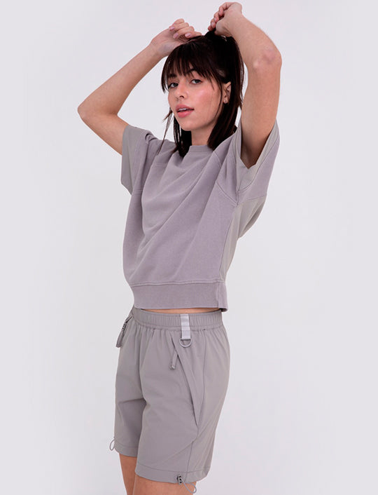 Boxy Tee with Raglan Sleeves