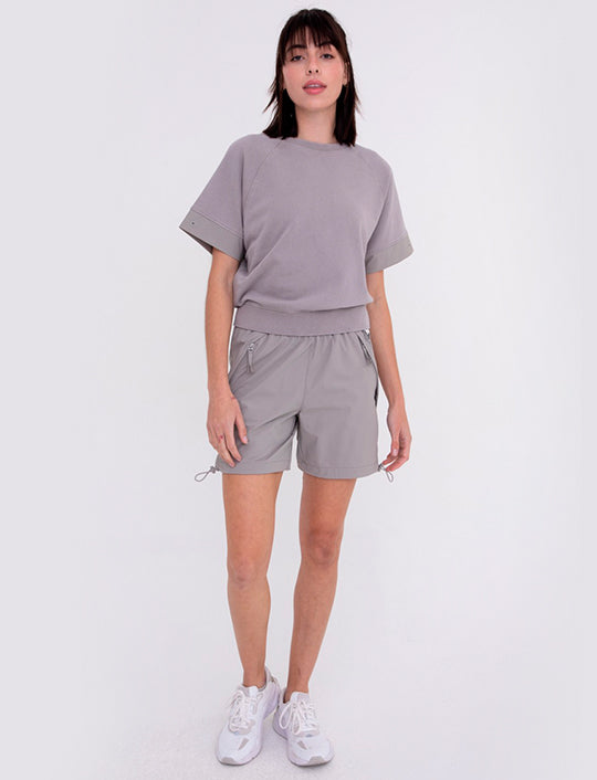 Boxy Tee with Raglan Sleeves